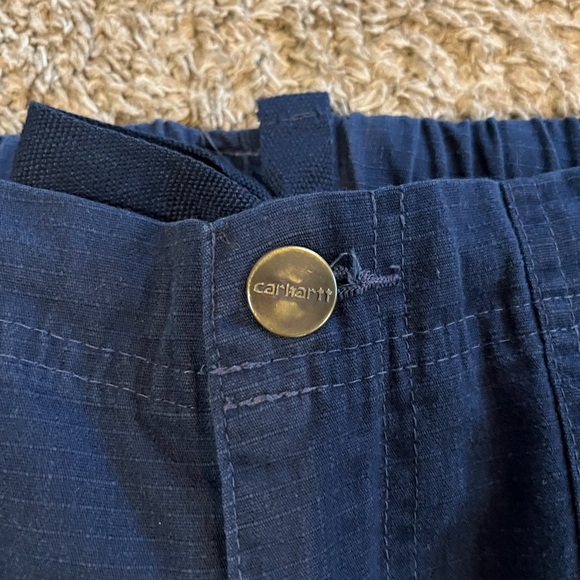 Carhartt Scrub Pants Men’s Small Navy Ripstop Cargo Boot Cut Utility - Picture 3 of 8